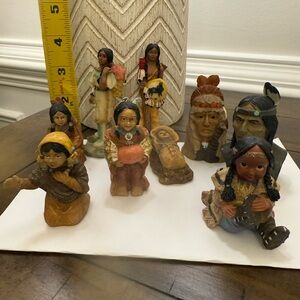 VINTAGE Native American Resin collectible lot of 9
